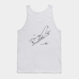 World War 2 Airplane Patent Print Tank Top